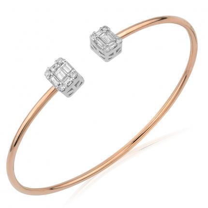 1.00 ct. Pırlanta Baget Bileklik